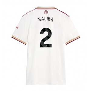 Fotbalové Dres Arsenal William Saliba #2 Dámské Třetí Oblečení 2025-26 Krátký Rukáv